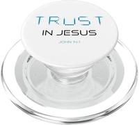 Trust in JESUS - Christian Faith Inspirational Reminder PopSockets PopGrip per MagSafe