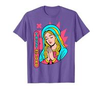 Trust in The Lord Christian Manga Anime Bibbia Verse Viola Maglietta