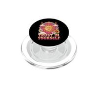 Trust in Yourself Sun Moon, grafica retrò boho hippie anni '70 PopSockets PopGrip per MagSafe