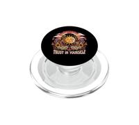 Trust in Yourself Sun Moon, grafica retrò boho hippie anni '70 PopSockets PopGrip per MagSafe