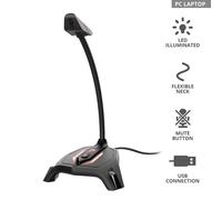 Trust Italia S.r.l. Microfono 23800 Nero