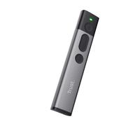 Trust Kazun Dispositivo per Presentazioni Wireless, Design Moderno Ultrasottile, Portata del Segnale Wireless 30 metri, 4 Funzioni PowerPoint, Porta USB, Windows 10, 11, Grigio