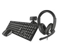 Trust Qoby tastiera Mouse incluso RF Wireless Nero Layout spagnolo