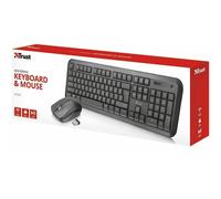 Kit Mouse Tastiera Wifi Wireless Senza Fili Ergonomico Trust Nova Multimediale_