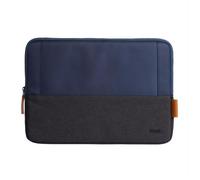 CUSTODIA UNIVERSALE TRUST LISBOA 25123 SOFT SLEEVE COLORE NERO/BLU - PER TABLET/LAPTOP FINO A 13,3
