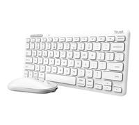 Trust Lyra kit tastiera QWERTY italiana e mouse wireless Bluetooth bianco