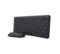 Trust Lyra tastiera Mouse incluso RF senza fili + Bluetooth QWERTY Italiano Nero