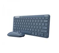 Trust Lyra tastiera Mouse incluso Universale RF senza fili + Bluetooth QWERTY Italiano Blu