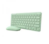 Trust Lyra tastiera Mouse incluso Universale RF senza fili + Bluetooth QWERTY Italiano Verde Trust