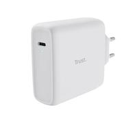 Trust Maxo Caricatore USB-C da 100W con Cavo USB-C da 2m, Bianco | Caricatore Rapido, 75% con Materiali Riciclati, Adattatore di Alimentazione per iPhone iPad Samsung Smartphones Tablets
