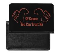 Trust Me - Custodia per passaporto, sottile, con scomparto per carte di credito, per donne e uomini, Stile:, Taglia unica, MHXYZHW