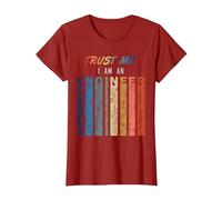 Trust Me I Am An Engineer per Gli Ingegneri Maglietta, Donna, Mirtillo Rosso, L