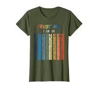 Trust Me I Am An Engineer per Gli Ingegneri Maglietta, Donna, Oliva, M