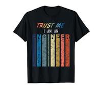 Trust Me I Am An Engineer per Gli Ingegneri Maglietta, Uomo, Nero, M