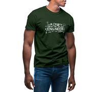 Trust Me I Am An Engineer T-Shirt Verde Militare da Uomo Size XXL