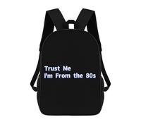 Trust Me I Am From The 80s - Zaino unisex da viaggio per computer portatile, 43 cm, con stampa
