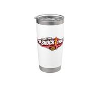 Trust Me I'd Shock That Funny EMT Nurse Paramedic ECG Design Bicchiere termico in acciaio inox doppia parete