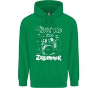 " Trust Me " Im A Batterista Divertente Drumming Drum Bambini Felpa con