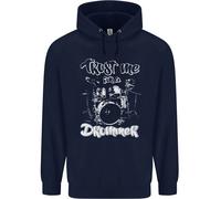 " Trust Me " Im A Batterista Divertente Drumming Drum Bambini Felpa con
