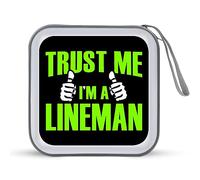 Trust Me I'm A Lineman - Custodia protettiva per CD con 40 scomparti, per auto, casa, viaggio