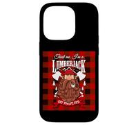 Trust Me I'm a Lumberjack Red Checked Pattern Design Graphic Custodia per iPhone 14 Pro