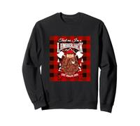 Trust Me I'm a Lumberjack Red Checked Pattern Design Graphic Felpa