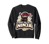 Trust Me I'm A Ninja Funny Citazione Slogan Arti Marziali Warrior Felpa