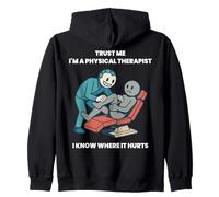 Trust Me I'm A Physical Therapist Divertente design fisioterapico Felpa con Cappuccio