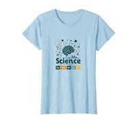 Trust Me I'm A Science Teacher Tavola Periodica Umorismo Maglietta, Donna, Celeste, L
