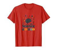 Trust Me I'm A Science Teacher Tavola Periodica Umorismo Maglietta, Uomo, Rosso, XL