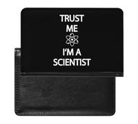 Trust Me I'm A Scientist - Custodia per passaporto con scomparto per carte di credito, da viaggio, Stile:, Taglia unica