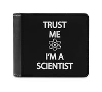 Trust Me I'm A Scientist - Portafoglio sottile da uomo, in pelle, Stile:, Taglia unica