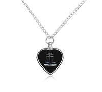 Trust Me I'm Almost A Lawyer, collana con ciondolo a forma di cuore per ceneri