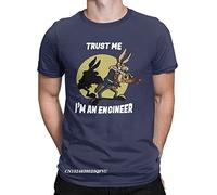 Trust Me Im An Engineer Tshirt for Men Cotton Vintage Tee Shirt Round Neck Engineering Tees Harajuku Clothes Plus Size