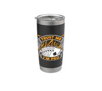 Trust Me I'm Pro Gioco di Carte Casino Gioco d'azzardo Classico Blackjack Bicchiere termico in acciaio inox doppia parete