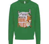 " Trust Me " I'M Un Drone Pilota Bambini Felpa Maglione