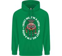 " Trust Me " I'M Un Secchione Nerd Graduate Brainy Bambini Felpa con Cappuccio