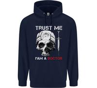 Trust Me Sono Un Dottore Teschio Gotico Scheletro Felpa Uomo