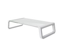 Trust 25351 Supporti a parete per TV Scrivania Trasparente, Bianco