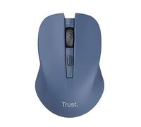 Trust Mydo Mouse Wireless Silenzioso, 82% Plastica Riciclata, 1000-1800 DPI, Microricevitore USB, RF 2.4GHz, per Mano Sinistra e Destra, Mouse Senza Fili per PC, Computer, Laptop, Mac - Blu