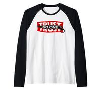 Trust No One Graphic Tees - Cool Motivational Quotes Graphic Maglia con Maniche Raglan
