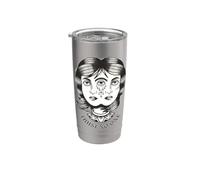 Trust No One Ragazza carina bifacciale Bicchiere termico in acciaio inox doppia parete