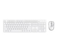 Trust Ody II Stilles kabelloses Tastatur-Maus-Set white US Tastiera 25465