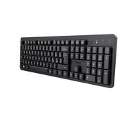 Trust Ody II Tastiera Wireless Silenziosa Layout Italiano QWERTY, Nero | Tasti a Profilo Ribassato, Resistente agli Schizzi, Ricevitore USB 2.4GHz, Keyboard PC Senza Fili per Laptop Mac