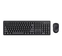 SET TASTIERA E MOUSE WIRELESS TRUST 25018, standard, USB tipo A, Nero