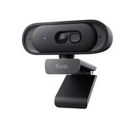 Trust Ovala 2K QHD Webcam PC con Microfono y Filtro Privacy, 75°Angolo di Visione, USB-C/USB-A, Fuoco Fisso 30 FPS, Riduzione del Rumore, Videocamera per PC Mac Windows Desktop Skype Zoom Teams, Nero