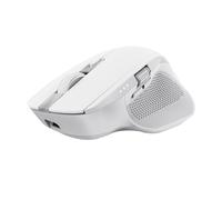 Trust Oza Mouse Wireless Bluetooth + 2.4GHz, Mouse Silenzioso Multi-dispositivo, Rotellina Laterale, 60% Plastica Riciclata, Bluetooth Ricaricabile Laptop PC Computer Windows Mac - Bianco