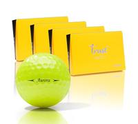 Trust Palline da golf Aurora - Sfere da golf accattivanti con grande ampiezza e elevata stabilità di volo, alta forza di arresto, cristallo uretano di qualità tour, nucleo dinamico, 12 palline, 48
