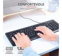 Trust Primo tastiera Universale USB QWERTY Italiano Nero