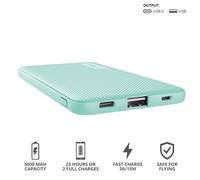 Trust Primo Powerbanck 5000 mAh VERDE ACQUA